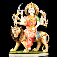 Goddess Durga marble idol