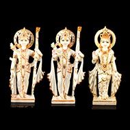 Ram Parivar in white marble idol