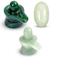 Green Jade Shivaling