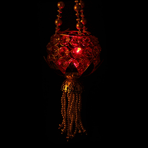 Decorative Electronic Crystal Hanging Diya