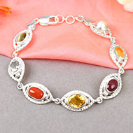 Mahashakti Ratna Kavacham - 3 to 4 carat gems - Ladies Design