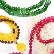 Natural Gemstone Necklaces (Mala)