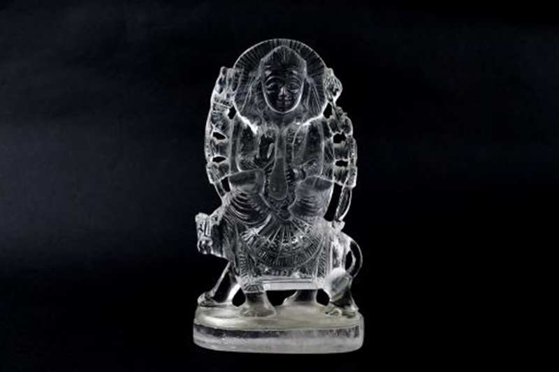 Sphatik Crystal Durga